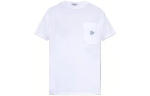 STONE ISLAND Pocket Detailed Crewneck T-Shirt