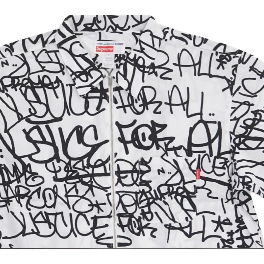 Рубашка Supreme × CDG (белая) — фото 4
