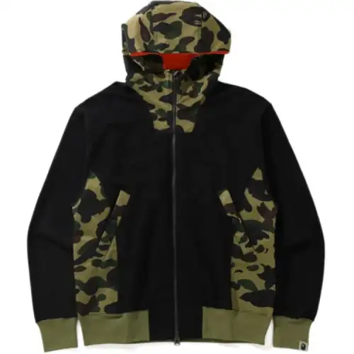 A BATHING APE Sweatshirts Men's Hooded Non Detachable Moderate Cardigan