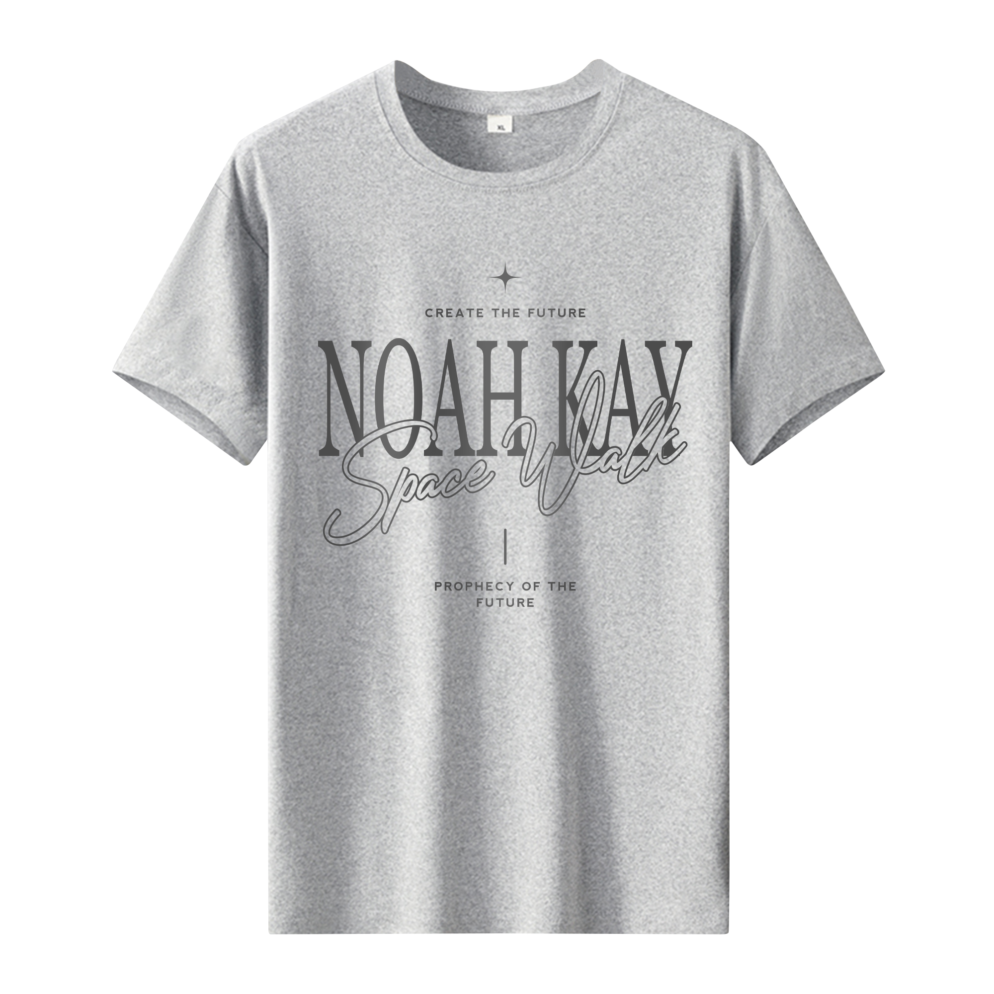 Футболка NOAH KAY (черная) — Белый — фото 9