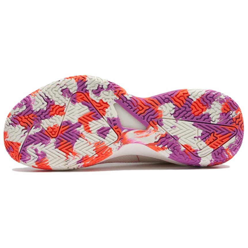 PEAK Low top Basketball Shoes Men’s White Purple
