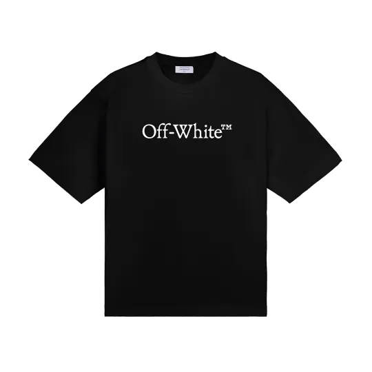 OFF-WHITE SS26 Ретро-американский базовый дизайн логотипа, модная легкая роскошная трендовая универсальная футболка с короткими рукавами крупного бренда, одинаковый стиль для мужчин и женщин