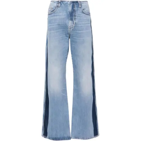 DIESEL Jeans Men's Blue Moderate Wide Leg Pants