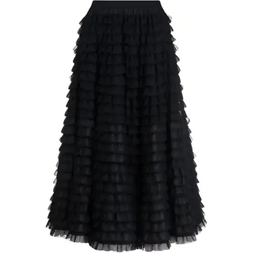 PRADA FW22 Casual Long Skirt Women's Black