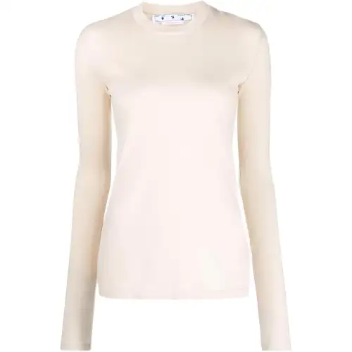 OFF-WHITE Diag-print long-sleeve T-shirt