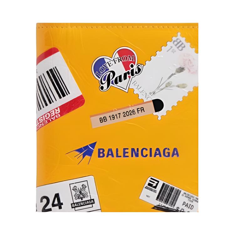 Женский кошелек Balenciaga Cash (желтый) — фото 5