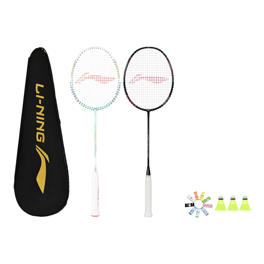 Li Ning Thunder Mini Cannon Full Carbon Badminton Rackets Offensive Type Heavy Head, Stiff Shaft Entry level 4U