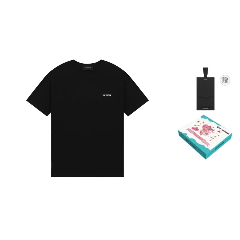 WE11DONE SS23 T Shirts Unisex Crew Neck Moderate Straight Fit