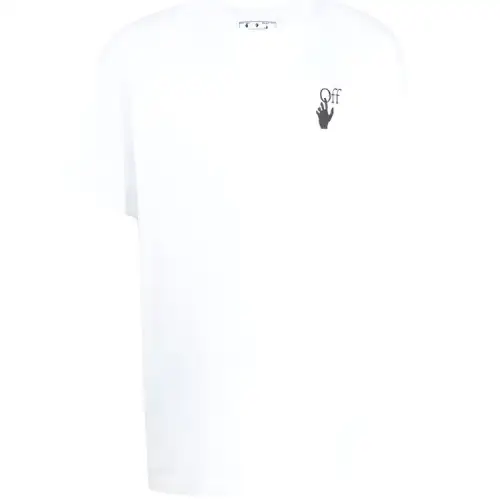 OFF WHITE Dinosaur Series T Shirts Men's White Crew Neck Moderate Straight Fit