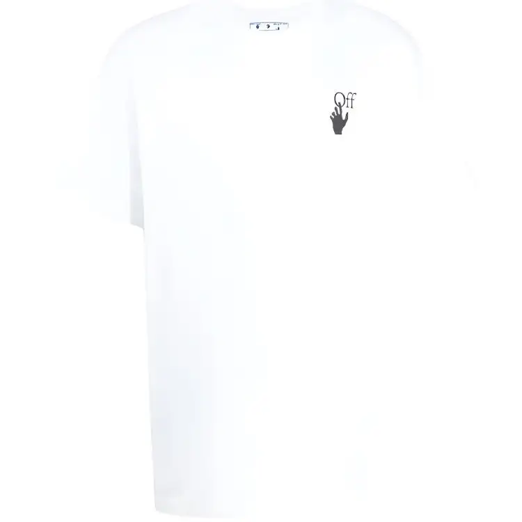 OFF WHITE Dinosaur Series T Shirts Men's White Crew Neck Moderate Straight Fit