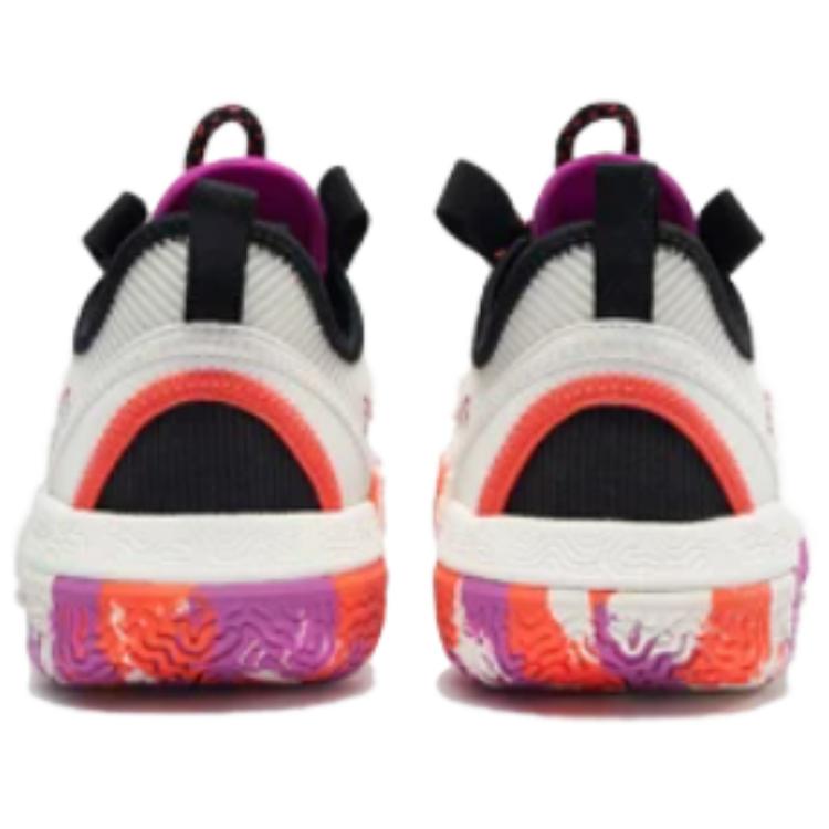 PEAK Low top Basketball Shoes Men’s White Purple