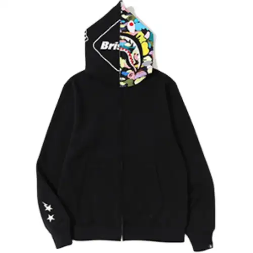 Bape X F.C.R.B. Shark Full Zip Hoodie