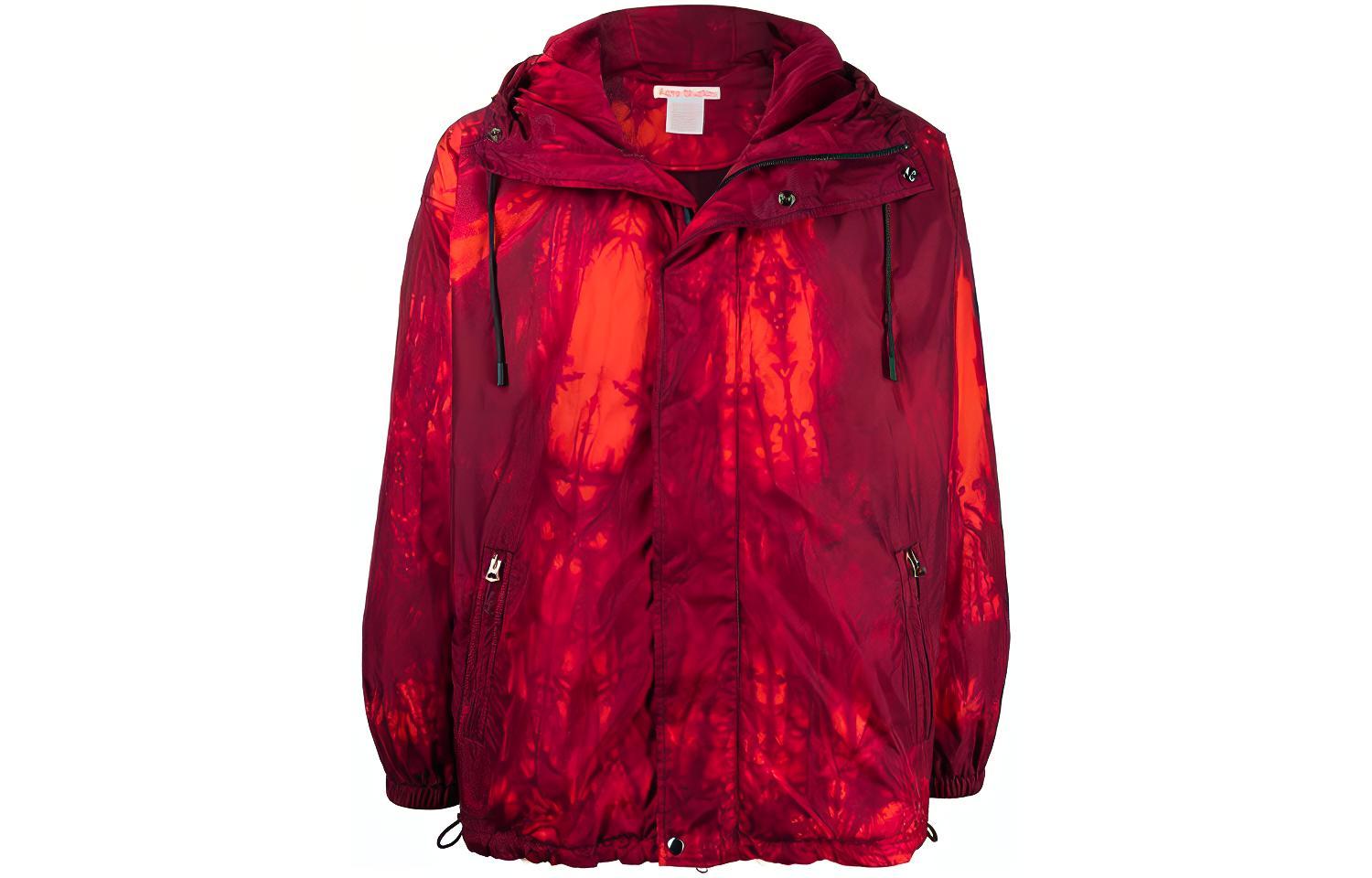 Мужская куртка Acne Tie-Dye (красная)