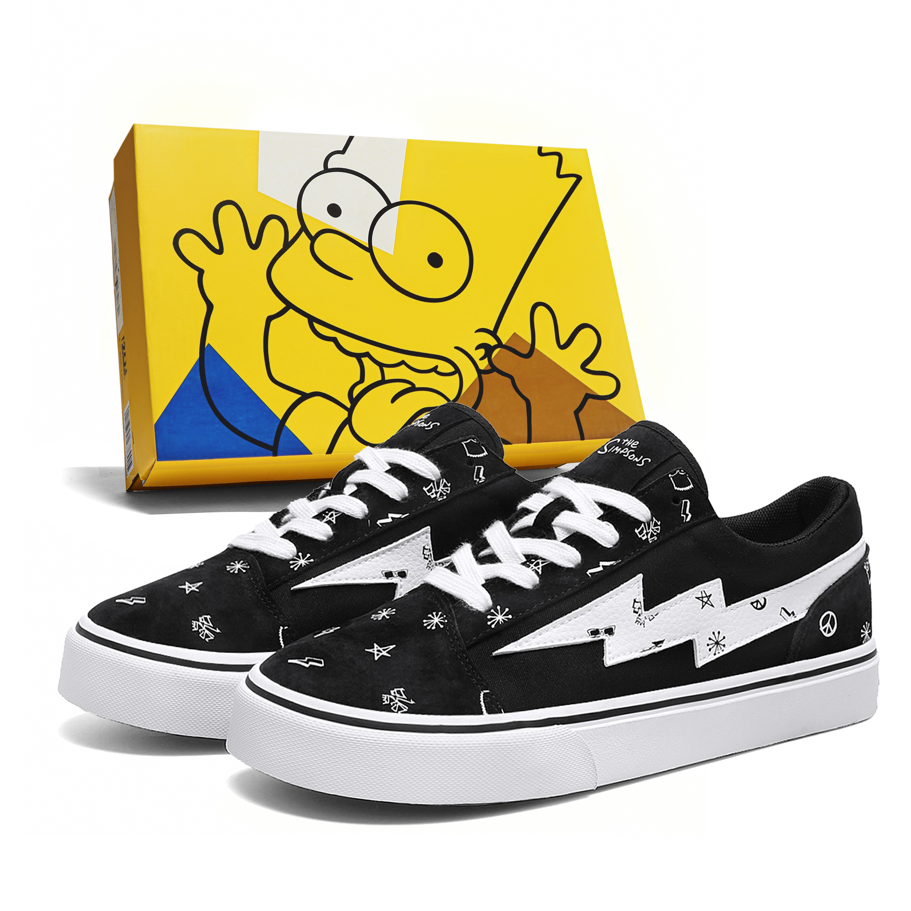 Кеды The Simpsons (черно-белые)