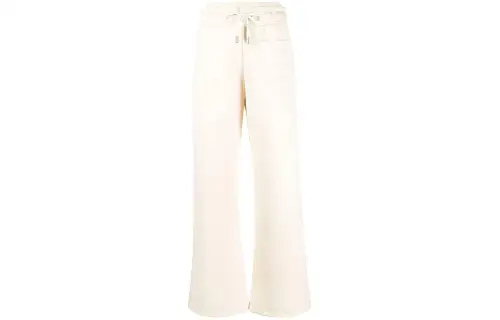 OFF-WHITE logo-embroidered flared track pants