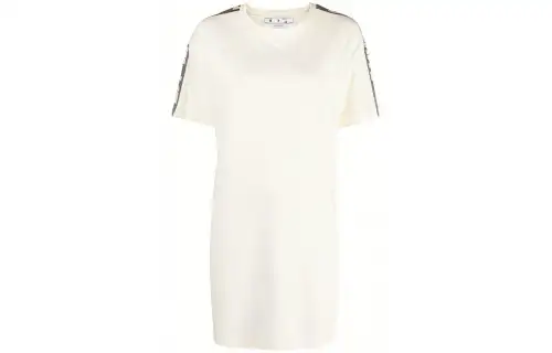 OFF WHITE Side stripe T shirt Dress