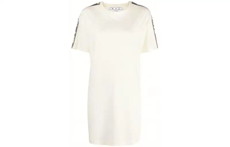 OFF WHITE Side stripe T shirt Dress