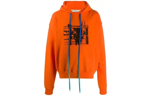 OFF WHITE Industrial Logo Hoodie