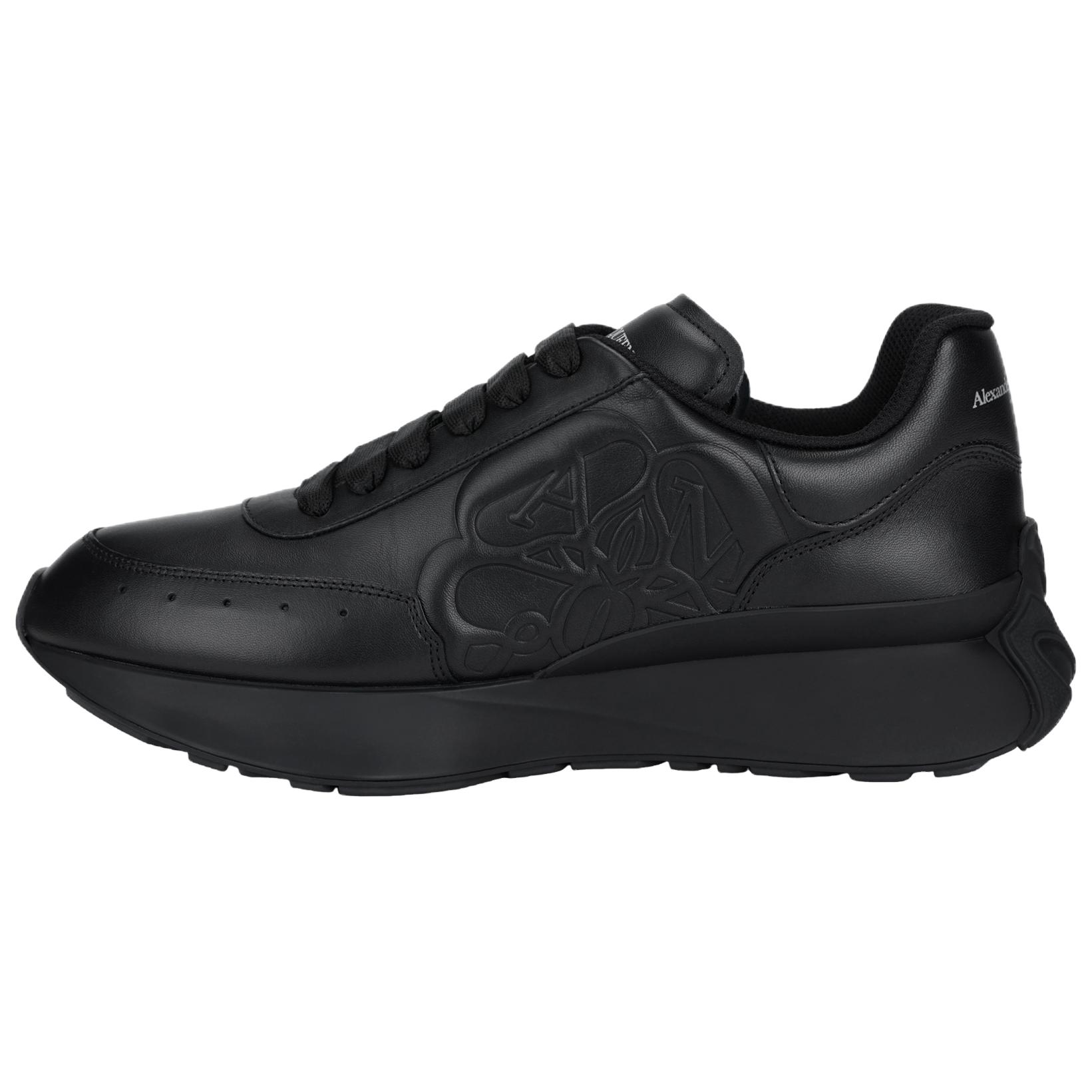 Мужские кроссовки Alexander McQueen Sprint Runner (черные)
