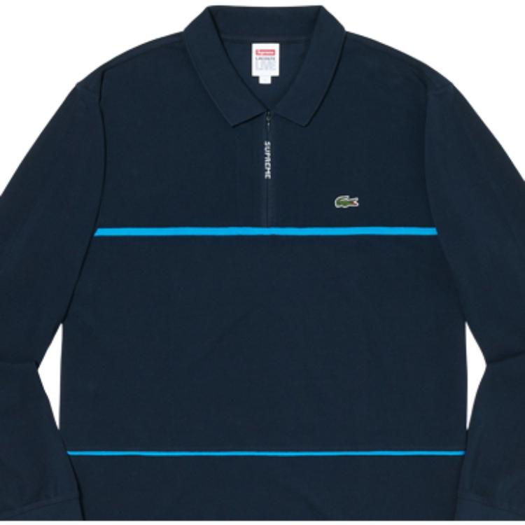 Рубашка-поло Supreme × LACOSTE polo (зеленая) — фото 3