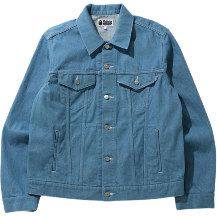 Мужская куртка A BATHING APE Denim Jacket (синяя) — фото 4