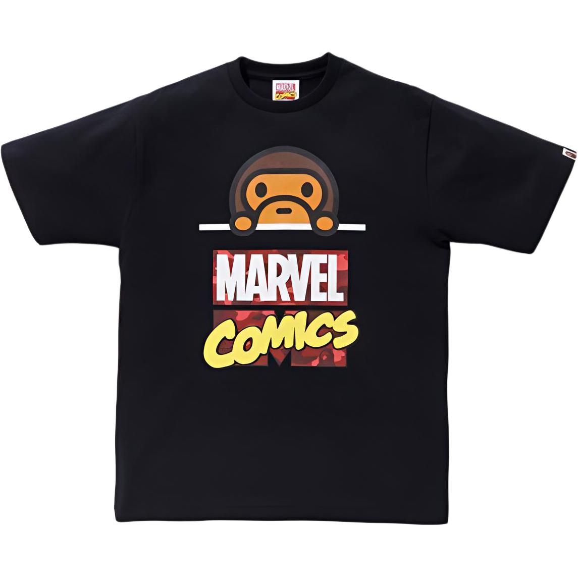 Мужские футболка A BATHING APE A BATHING APE x MARVEL T (разноцветный)