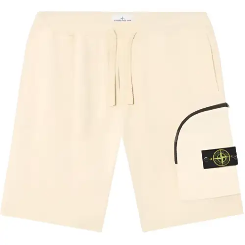 STONE ISLAND Logo Patch Drawstring Shorts