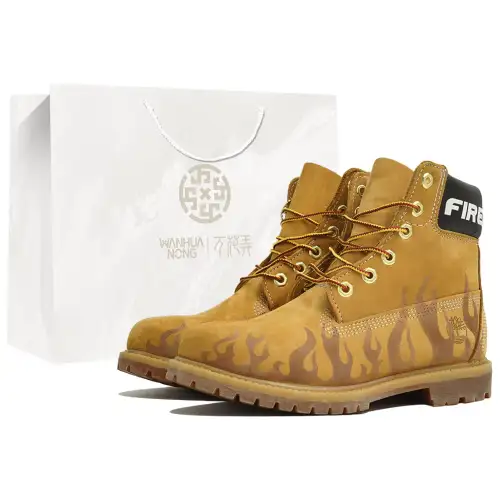 Timberland PREMIUM Kaleidoscope, Sand Flame, Shopping Bag Abrasion Resistant Slip Resistant Short Outdoor Boots Men's