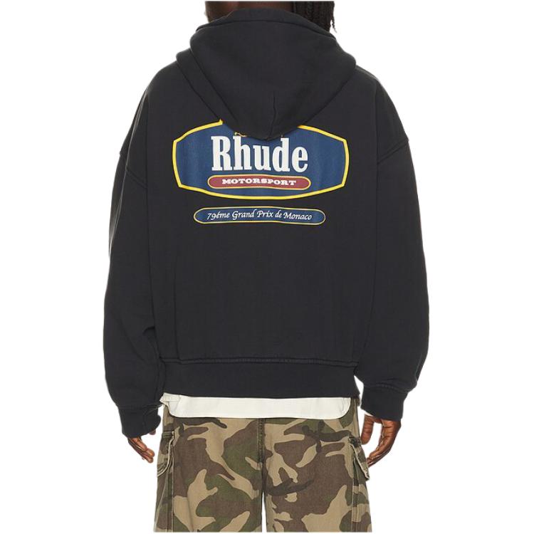 Мужское худи RHUDE (черное) — фото 4