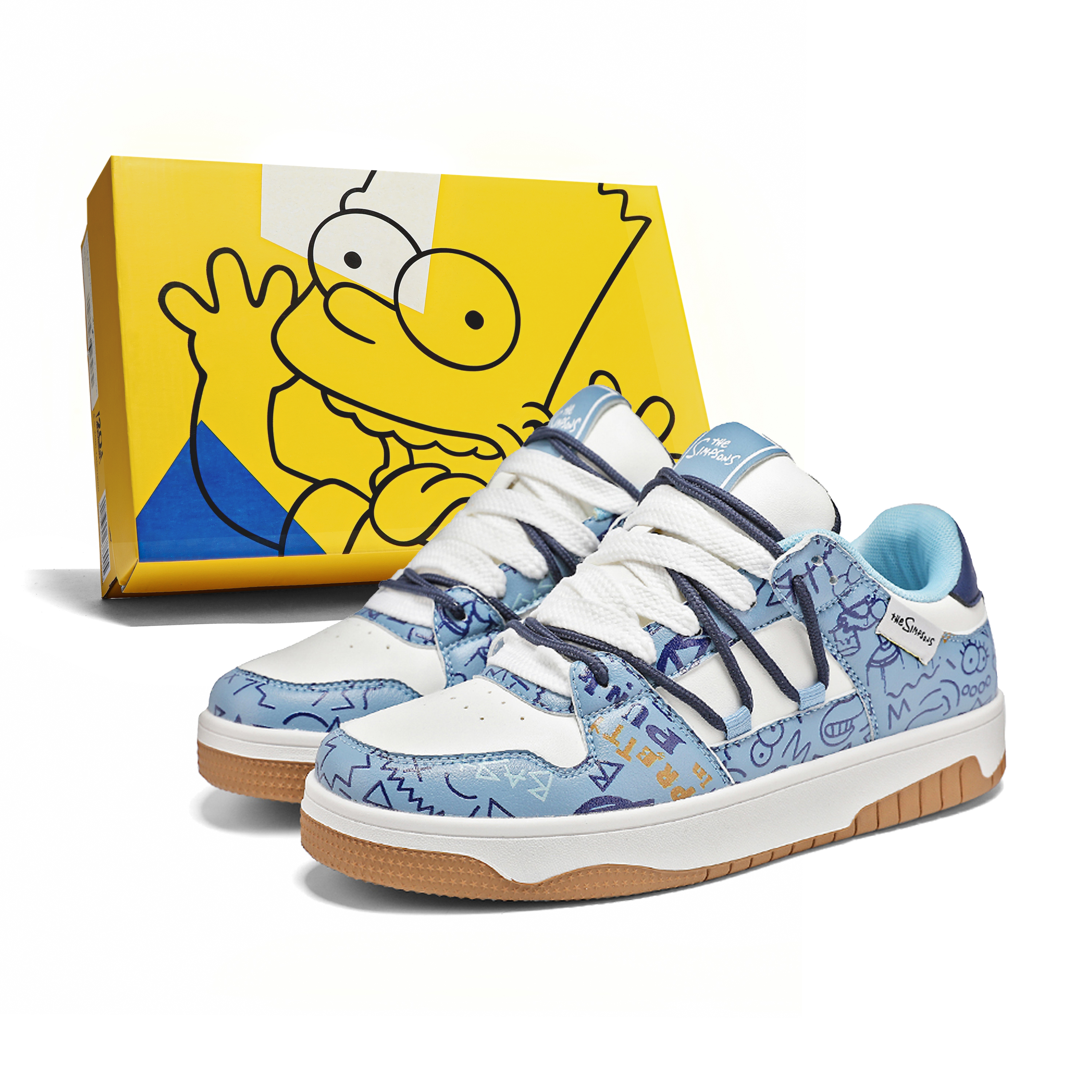 Кеды The Simpsons (бежево-черные)