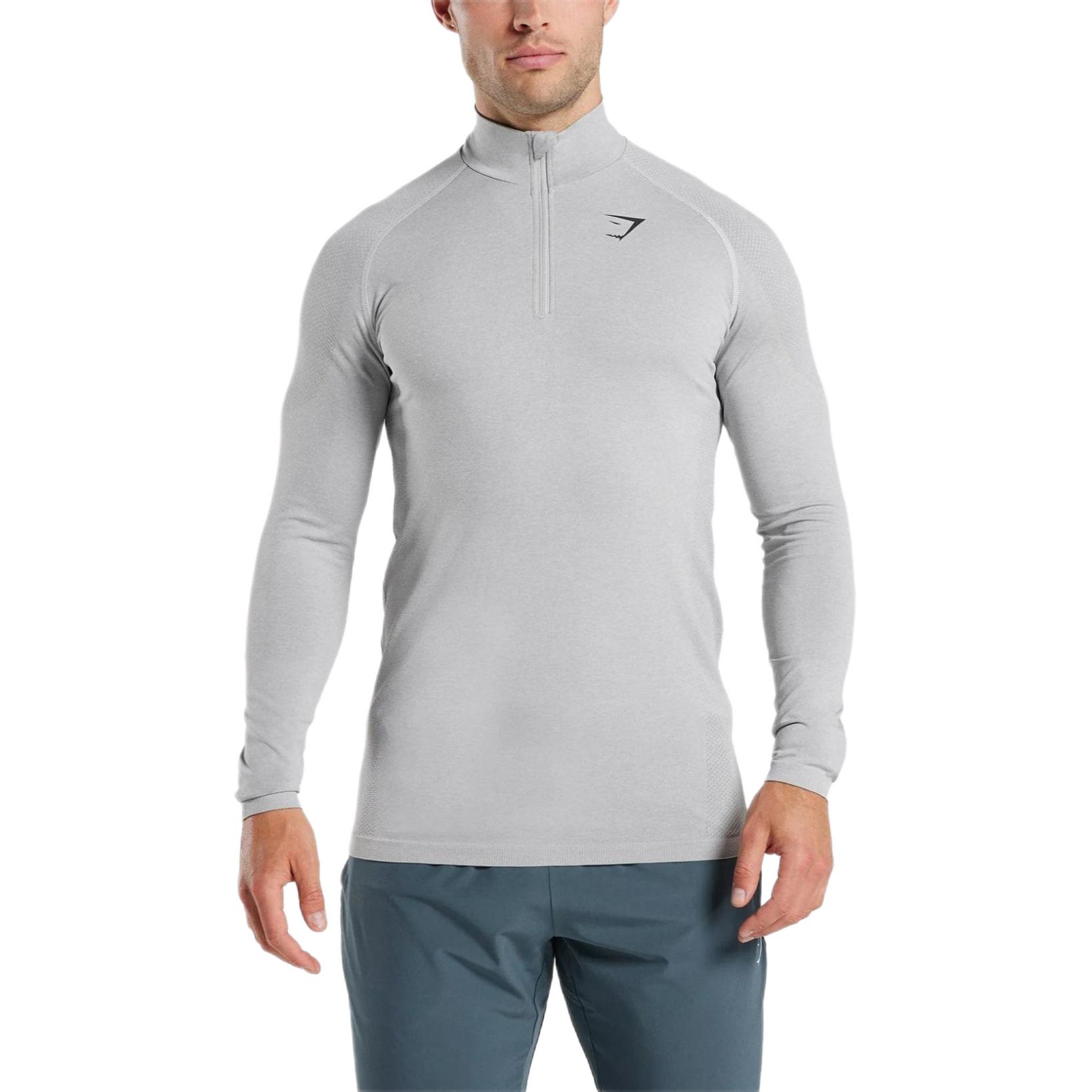GYMSHARK Workout Clothing Men’s Light Gray/Smoke Gray