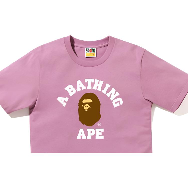 Женская футболка A BATHING APE Head T-Shirt (белая) — Зеленый — фото 4