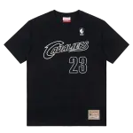 Mitchell Ness x NBA T Shirt Unisex Black