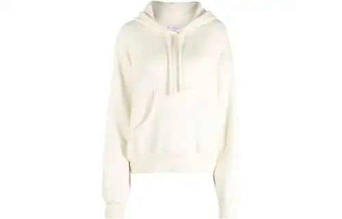 OFF-WHITE logo-print cotton hoodie