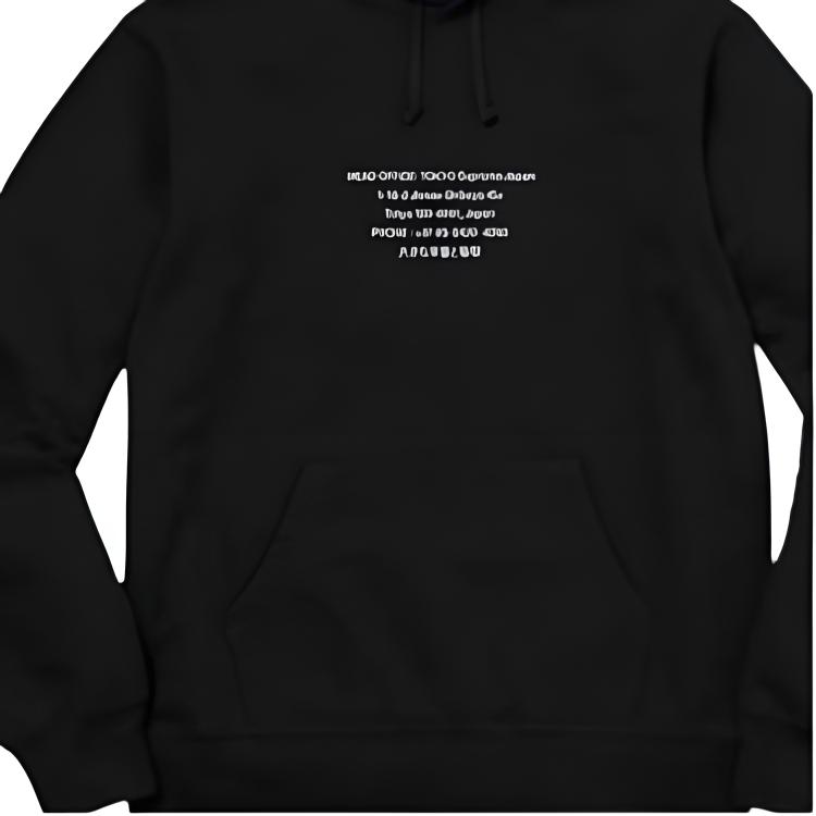 Худи Supreme HQ Hooded Sweatshirt (черное) — фото 2