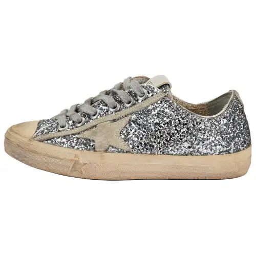 Golden Goose V-Star Glittered Sneakers