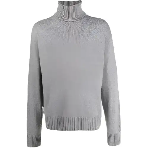 OFF WHITE Knitted Turtleneck Jumper