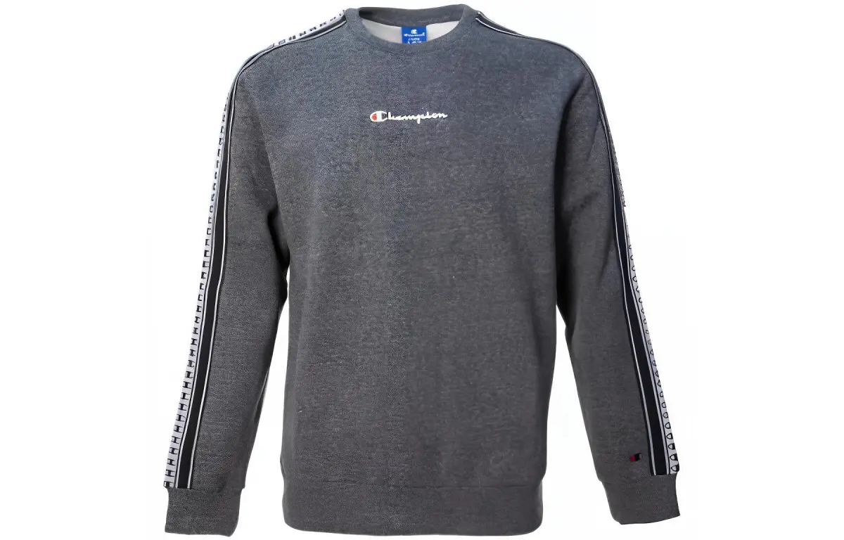 Champion Sweatshirts Men's Dark Gray Crew Neck Moderate
