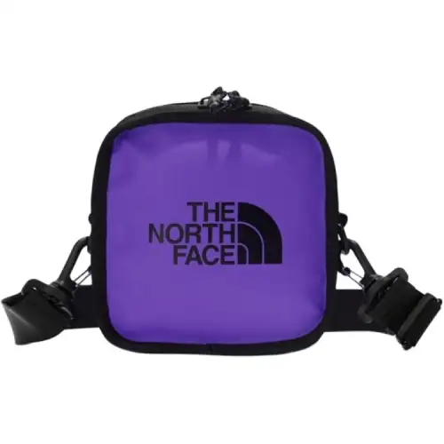 THE NORTH FACE 2.5L Small Square Bag One Shoulder Crossbody Outdoor Bag Nylon Purple Unisex