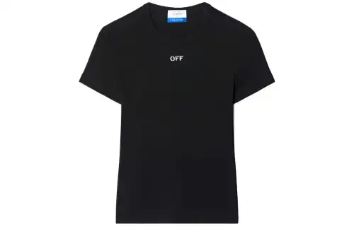 OFF-WHITE Off Stamp ribbed-knit top