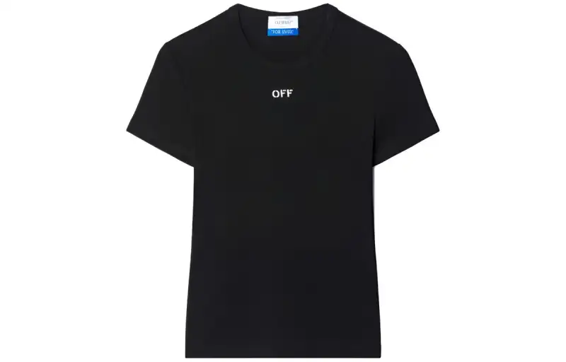 OFF-WHITE Off Stamp ribbed-knit top