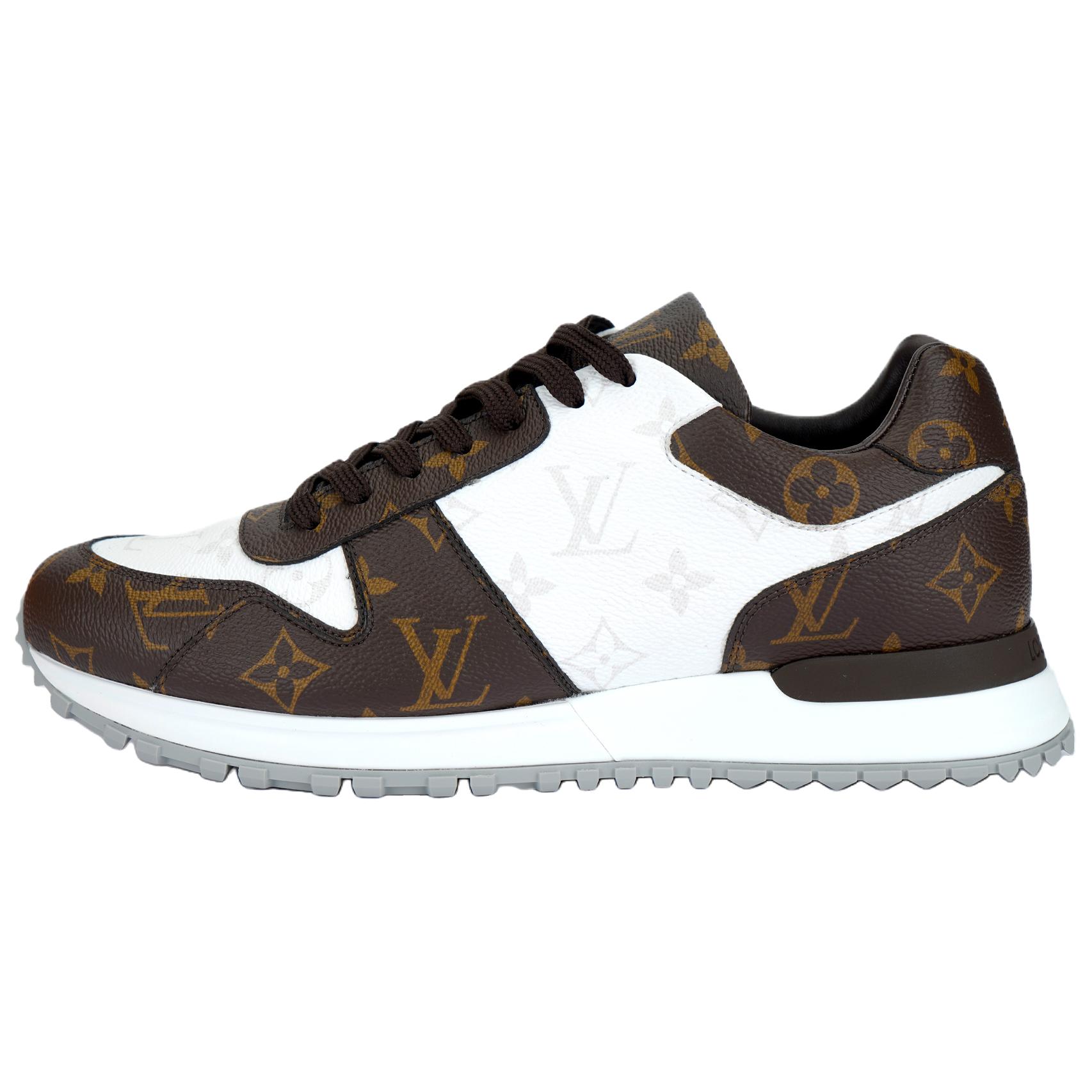 LOUIS VUITTON Run Away Low top Casual Shoes Men's White Brown