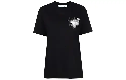 OFF WHITE Pen Arrows Logo Graphic T shirt Black