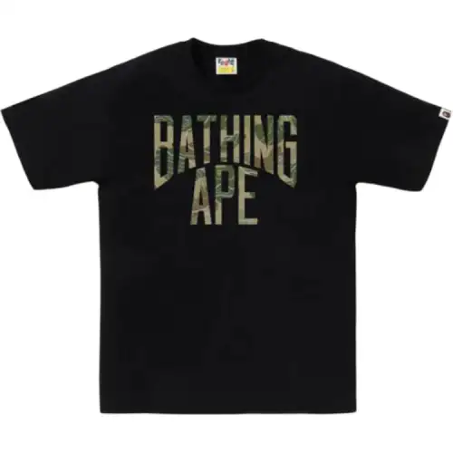 Bape Layered Line Camo Nyc Logo Tee