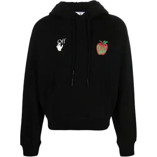 OFF WHITE Oversized Apple Print Arrow Hoodie