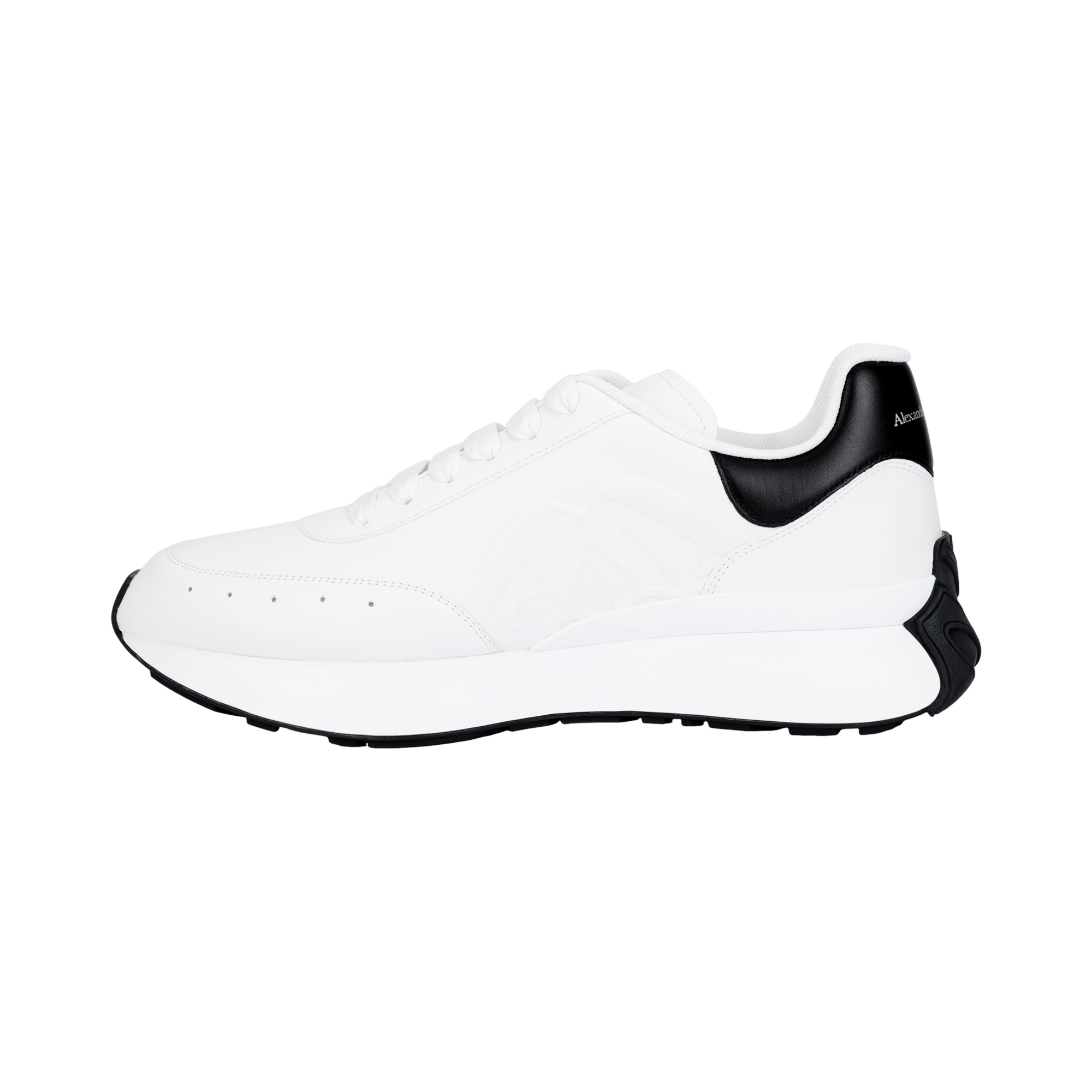 Мужские кроссовки Alexander McQueen Sprint Runner (белые)