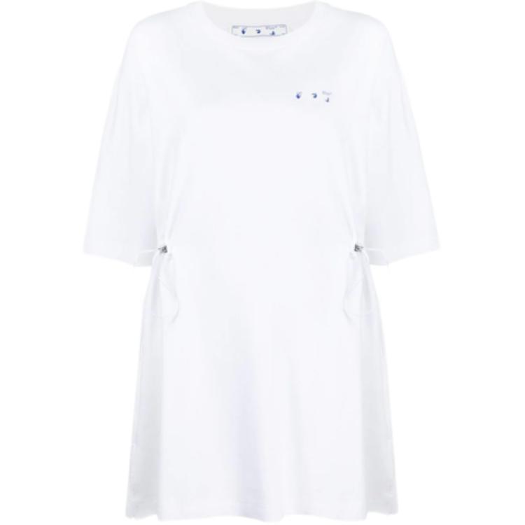 OFF WHITE SS21 Short Sleeved Dress Women's White