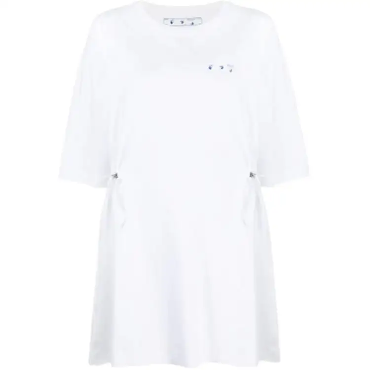 OFF WHITE SS21 Short Sleeved Dress Women's White
