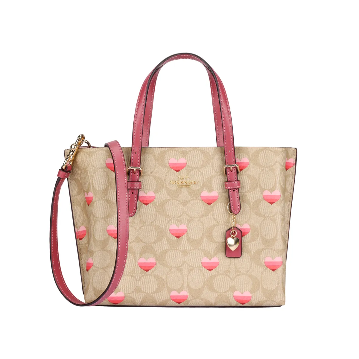 COACH Artificial Leather Tote Bag, Shopping Bag, Crossbody Bag Handbags Medium Women's Khaki