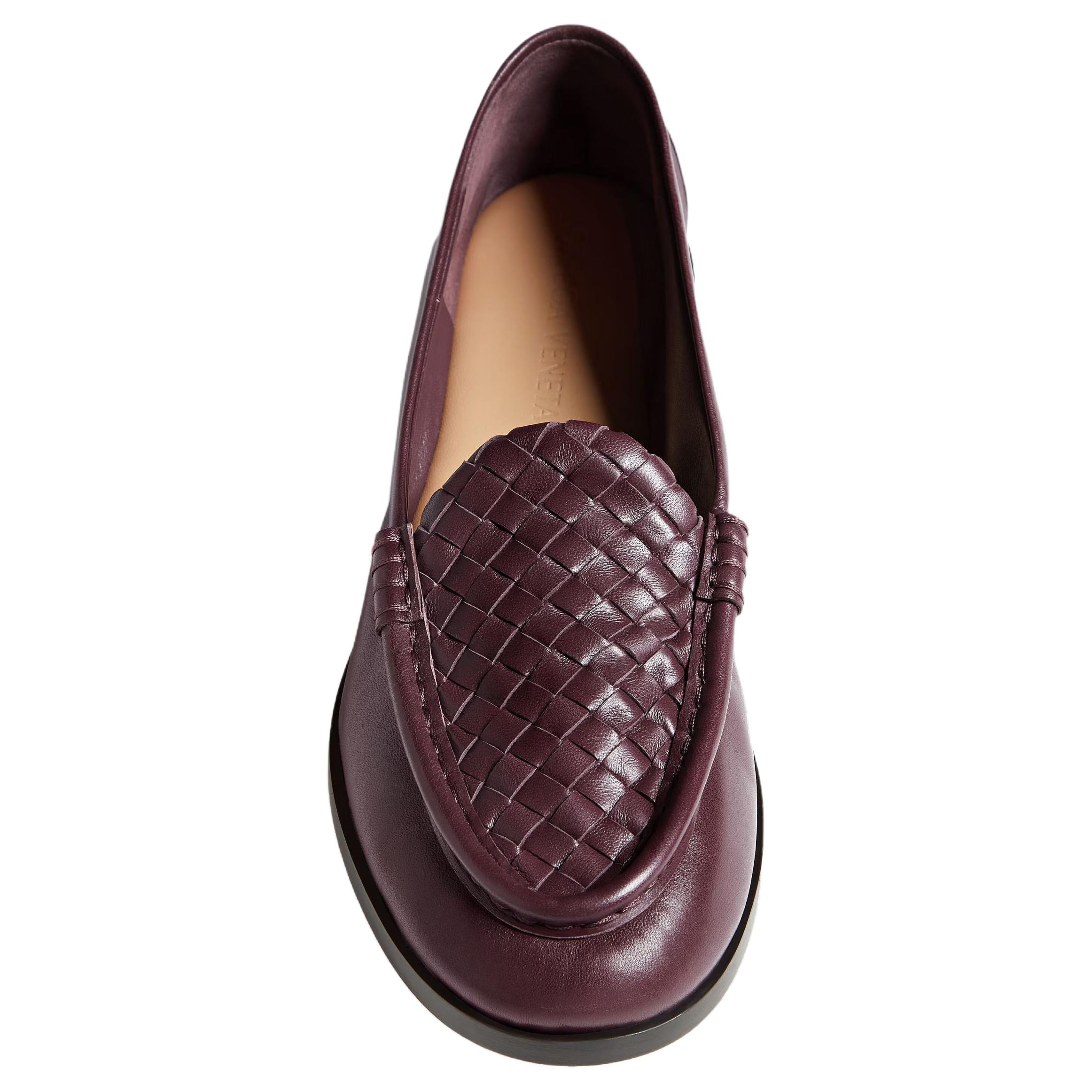 Женские лоферы Bottega Veneta Silenzio (темный махагони) — фото 4